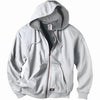 Fleece Jacket, Hooded, Gray, Men's Medium