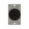 Eaton Cooper Wiring Power Device Receptacle 50A, 250V Black (250V, Black)