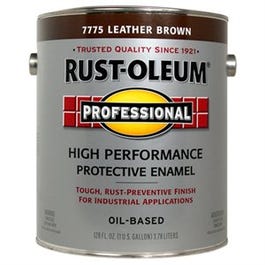 Professional Enamel Paint, Leather Brown Gloss, 1-Gallon