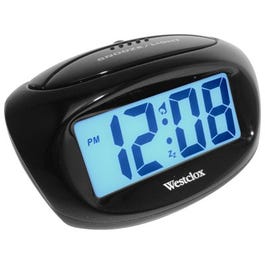 LCD Alarm Clock, Black
