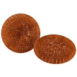 Mesh Scouring Pads, Copper Coated, 2-Pk.