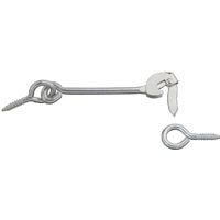 Stanley Safety Door Gate Hooks & Eyes 6, Zinc