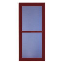 Easy Vent Selection Storm Door, Full-View Glass, Cranberry, 36 x 81-In.