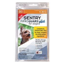 Fiproguard Plus Flea & Tick Squeeze On, Up To 22-Lb. Dogs, 3-Pk.