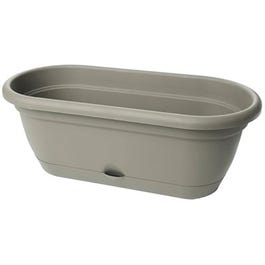 Lucca Self-Watering Window Box, Peppercorn, 18-In.