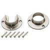 Closet Flange Set, Heavy-Duty, Satin Nickel