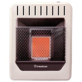 Infrared Wall Heater, Dual Fuel, Vent-Free, 10,000-BTU