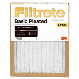 Furnace Filter, Pleated, 20 x 20 x 1-In., 3-Pk.