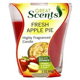 Fragrance Candle, Fresh Apple Pie, 3-oz.