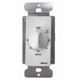 In-Wall 60-Minute Switch Outlet/Appliance Timer, White