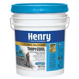 887 Tropi-Cool  Roof Coating, White, Silicone, 5-Gallons