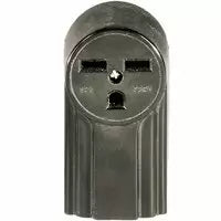 Eaton Cooper Wiring Power Device Receptacle 30A, 250V Black
