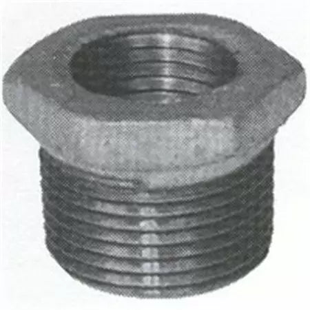 Mueller Galvanized Hex Bushing 150# Malleable Iron Threaded Fitting 4 x 2