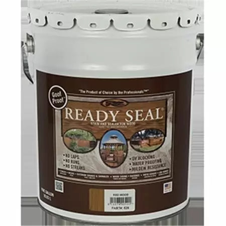 Ready Seal Exterior Wood Stain and Sealer - Redwood , 5 Gallon