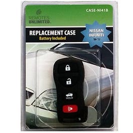 Nissan Remote 4-Button Replacement Case & Battery