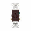 Eaton Cooper Wiring Commercial Specification Grade Single Receptacle 20A, 250V Brown (250V, Brown)