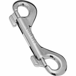 Double Bolt Snap, Nickel Finish, 3-15/16-In.