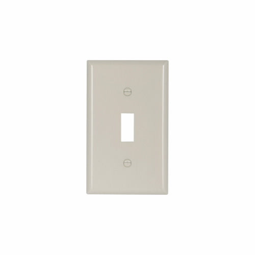 Eaton Cooper Wiring Toggle Wallplate, Lt. Almond 1 Gang (Almond, 1 Gang)