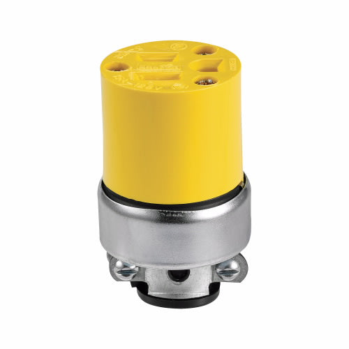 Eaton Cooper Wiring Straight Blade Connector 15A, 125V Yellow (125V, Yellow)