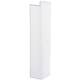 Plain White Glass Channel, 12-In.