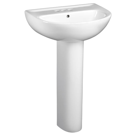 American Standard 24-Inch Evolution® 4-Inch Centerset Pedestal Sink Top and Leg Combination, White