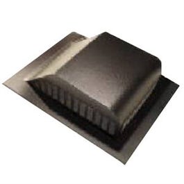 Aluminum Roof Louver, Brown, 8-In.