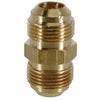 Brass Flare Gas Union, 3/8-In. OD Tube x 9/16-24 Fine Thread