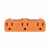 Eaton Cooper Wiring Three Outlet Cube Tap 15A, 125V Orange (Orange, 125V)