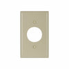 Eaton Cooper Wiring Standard-Size Single Receptacle Wallplate, 1-Gang, Ivory