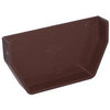 Gutter Inside End Cap, Brown Vinyl