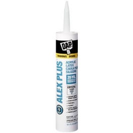 Alex Plus Acrylic Latex Caulk, Crystal Clear, 10.1-oz.