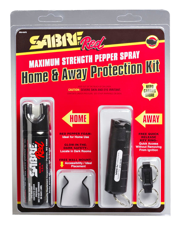 Sabre SRUHAPK Home & Away Pepper Gel & Pepper Spray 10-17 ft Range