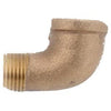 Pipe Fittings, Street Elbow, Lead-Free Brass, 90 Degree, 1/8-In.