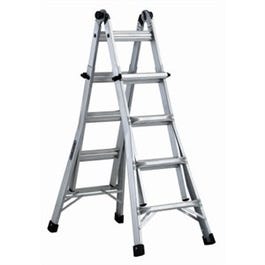 Multi-Purpose Ladder, Aluminum, Type IA, 300-Lb. Duty Rating, 17-Ft.