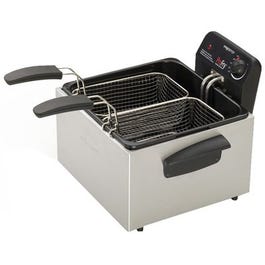 ProFry Deep Fryer, Dual-Basket, Stainless Steel