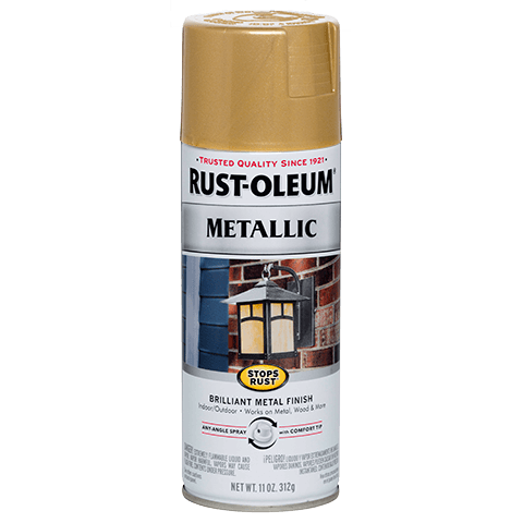 Rust-Oleum® Metallic Spray Paint Gold Rush (11 Oz, Gold Rush)