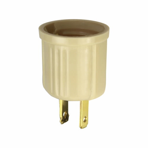 Eaton Cooper Wiring Outlet Adapter 125V, Ivory