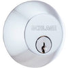 Deadbolt Lock, Double Cylinder, Satin Chrome