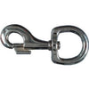 Nickel Bolt Snap, Round Swivel Eye, 1.25 x 4.25-In.