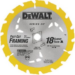 Carbide Circular Saw Blade, 18-TPI, 7-1/4-In.