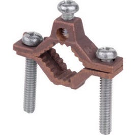 Heavy-Duty Ground Clamp, Brass, 1-1/4 - 2-In.