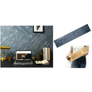 Mywoodwall Inc 101011000 Mywoodwall Peel & Press Pre-Finished Wall Paneling, Blue Ocean ~ 23-5/8