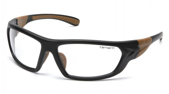 Pyramex Carhartt Carbondale Clear Lens with Black/Tan Frame