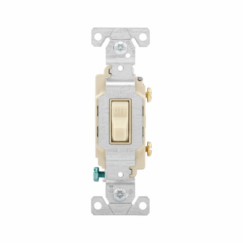 Eaton Cooper Wiring Commercial Grade Toggle Switch 20A, 120/277V Ivory (120/277V, Ivory)