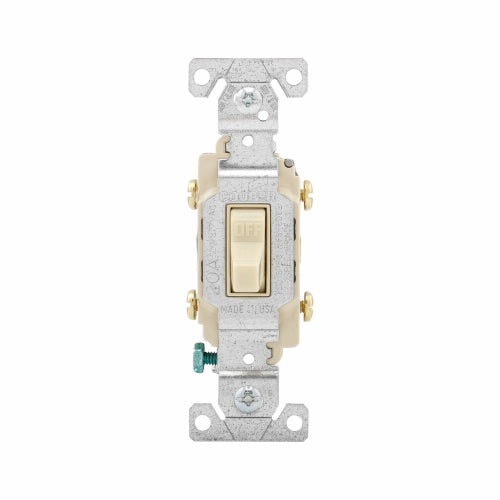 Eaton Cooper Wiring Commercial Grade Toggle Switch 20A, 120/277V Ivory (120/277V, Ivory)