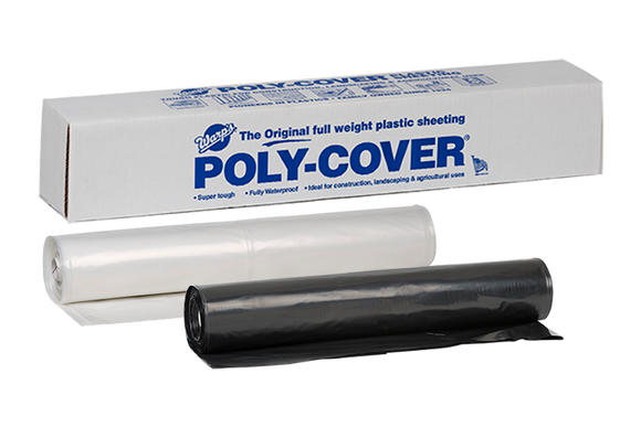 Warp Brothers Poly-Cover® Genuine Plastic Sheeting 200 ft L x 8.3 ft W x 1-1/2 mil (200' x 8.3' x 1-1/2 mil, Clear)