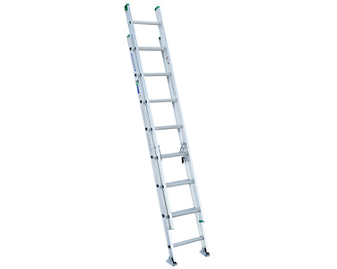 Werner 16ft Type II Aluminum D-Rung Extension Ladder D1216-2