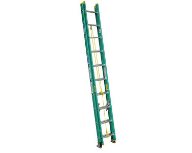Werner 20ft Type II Fiberglass D-Rung Extension Ladder D5920-2