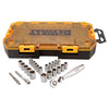 Dewalt 25 Piece 1/4 in Drive Socket Set