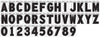 3IN BLACK VINYL DIE CUT ADHES LETTER C